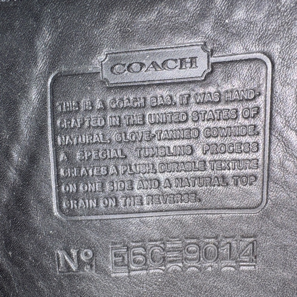 Vintage Coach Berkeley Saddle Bag 9014 Black - Picture 7 of 8